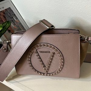 Valentino by Mario Valentino Kiki Rockstud Leather Crossbody.